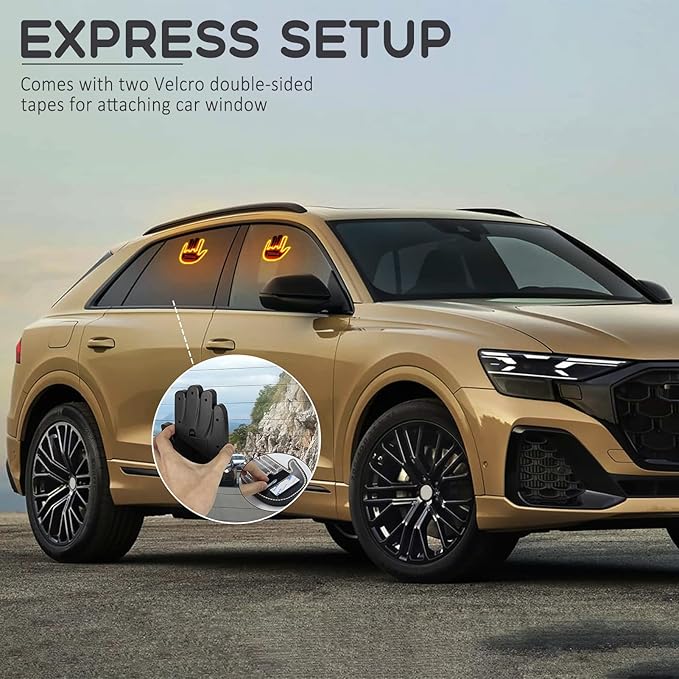 RideRoast™ Remote Middle Finger LED Light