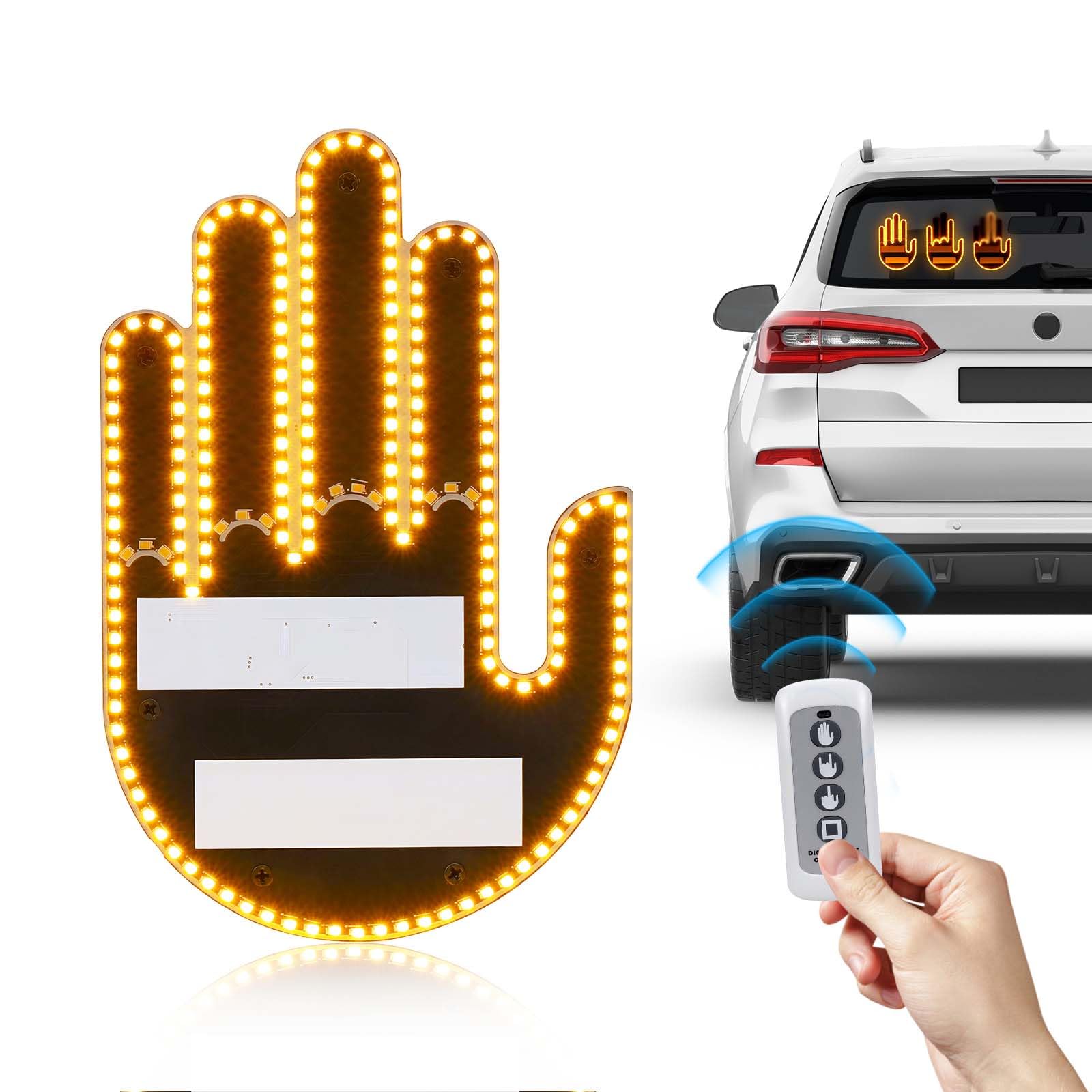 RideRoast™ Remote Middle Finger LED Light