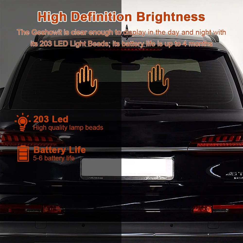 RideRoast™ Remote Middle Finger LED Light